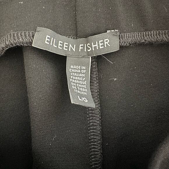 Eileen Fisher Ponte Pants Black Pull On Size‎ Large Capsule System Slim EEVS - Picture 6 of 8